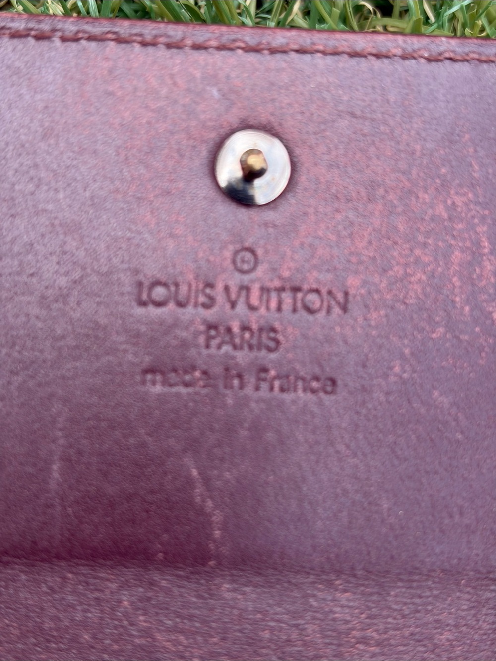 Auth Louis Vuitton Vernis Patent Double Sided Compact Wallet France - Picture 8 of 10